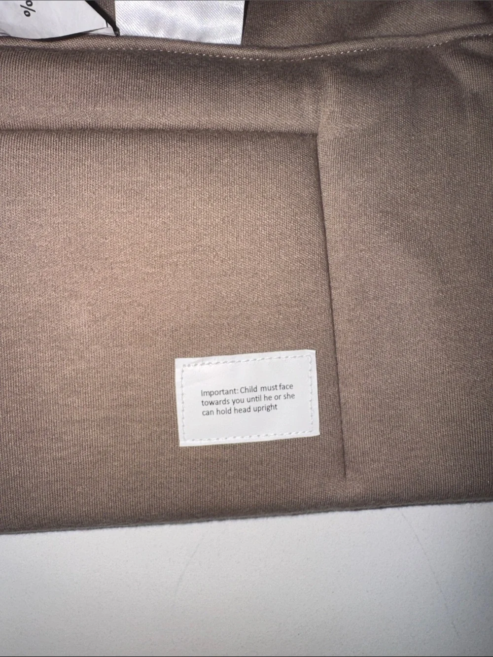 Moby Taupe Baby Hands-Free Comfort NWOT